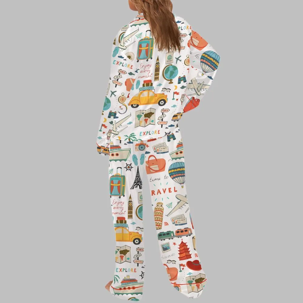 Time To Travel Pajama Set For Women - Image 3