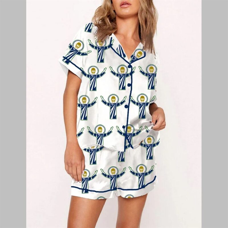 Touchdown Jesus Football Pajamas Set