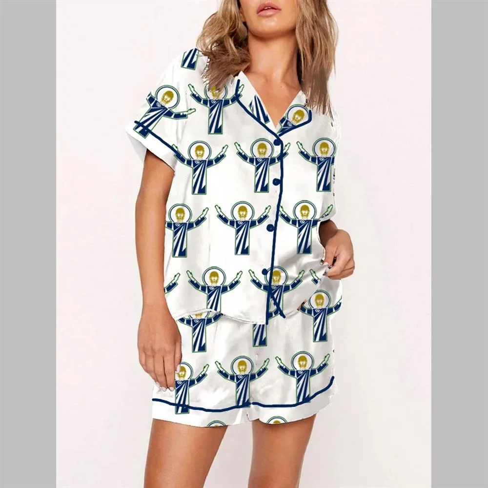 Touchdown Jesus Football Pajamas Set