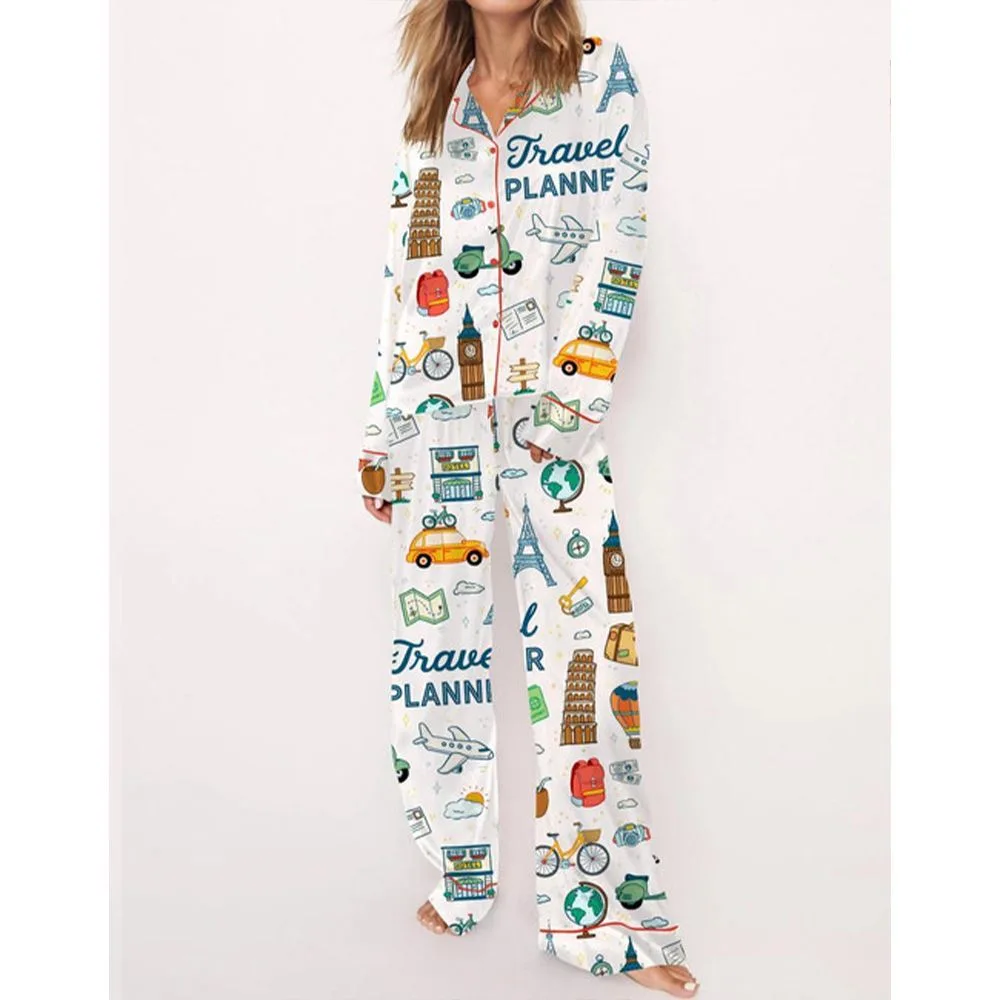 Travel Planner Pajama Set - Image 3