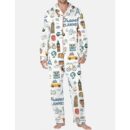 Travel Planner Pajama Set For Men