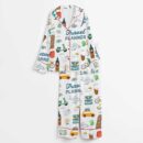 Travel Planner Satin Pajama For Women