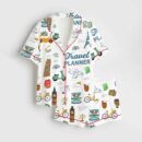 Travel Planner Satin Pajama For Women