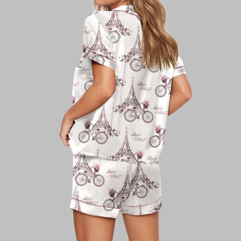 Travel To France Pajama Set For Women - Image 2
