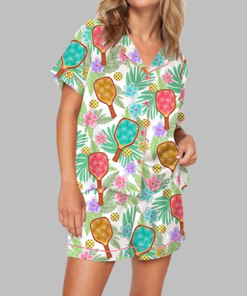 Tropical Pickleball Pajama Set