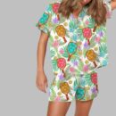 Tropical Pickleball Pajama Set