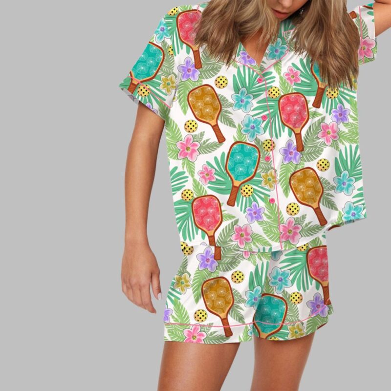 Tropical Pickleball Pajama Set - Image 2