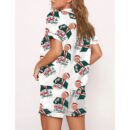 Trump I'll Be Home For Christmas Santa Art Pajama Set