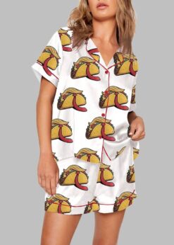 Trump TACO He Always Chickens Out Political Humor Pajama Set