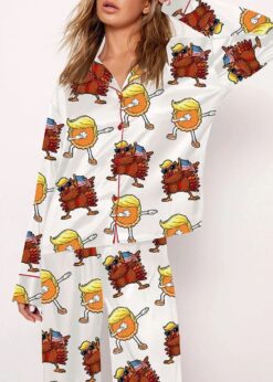 Trump Turkey Thanksgiving Pajama Set