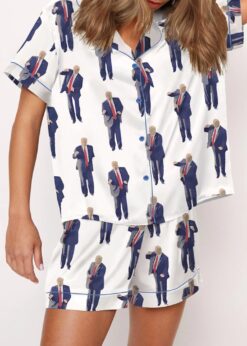 Trump Viva America Satin Pajama Set