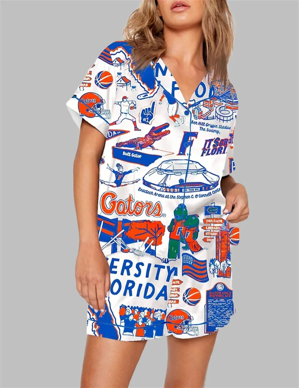 University Of Gators Basketball Champions 2025 Pajama Set