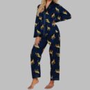 Leopard Blue Pajama Set
