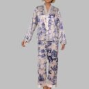 Wildlife Plants Printed Pajama Set