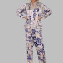 Wildlife Plants Printed Pajama Set