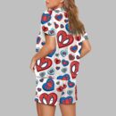 Valentine Superhero Print Pajama Set