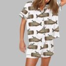 Vintage Dachshund Dog Riding Whale Pajama Set