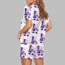 Vintage LA Dodgers Sakura Bloom Print Pajama Set
