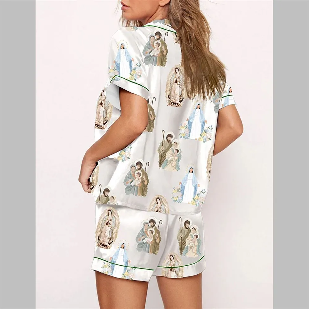Virgin Mary Our Lady of Guadalupe Watercolor Painting Pajama Set - Image 2