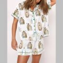 Virgin Mary Our Lady of Guadalupe Watercolor Painting Pajama Set