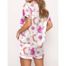 Volleyball Girl Satin Pajama Set For Women