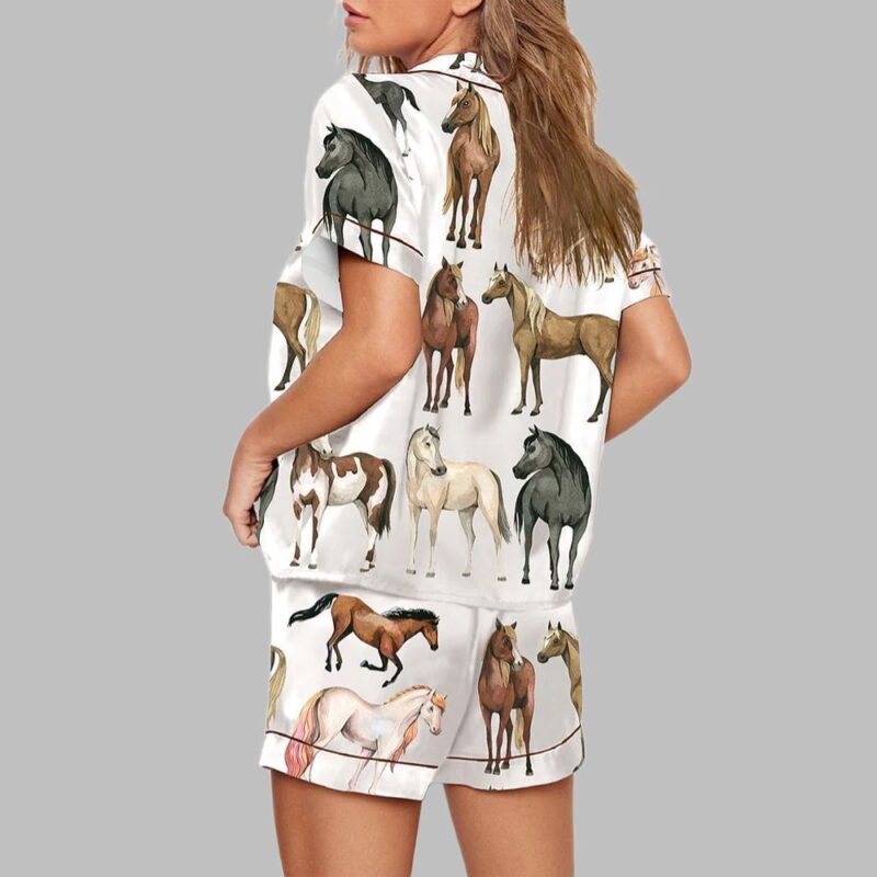 Watercolor Horse Ranch Western Pajama Set - Image 3