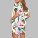 Watercolor Hummingbird Exotic Birds Pajama Set