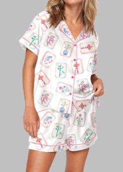 Watercolor Mahjong Pajama Set