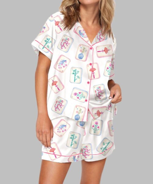 Watercolor Mahjong Pajama Set