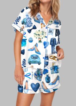 Watercolor Wedding Pajama Set For Women
