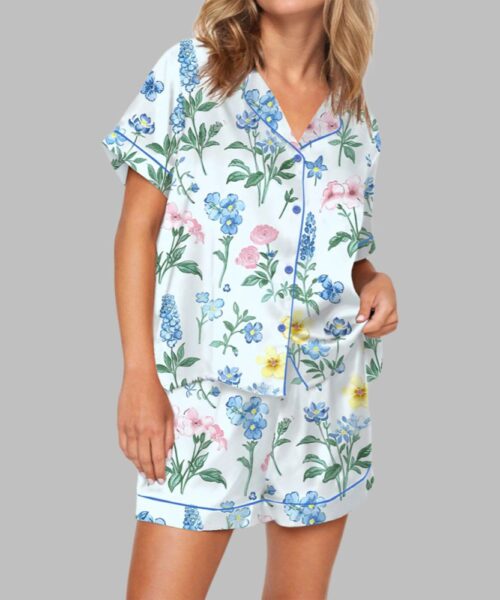 Watercolour Flowers Pajama Set