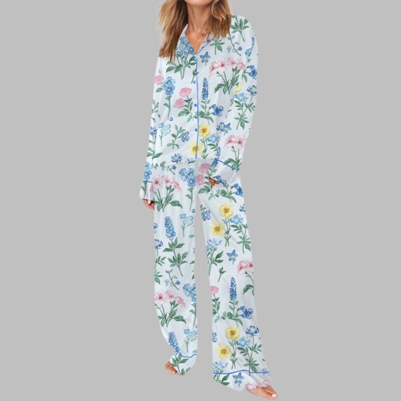 Watercolour Flowers Pajama Set - Image 2