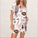 Western Cowgirl Glam Silky Satin Pajama Set