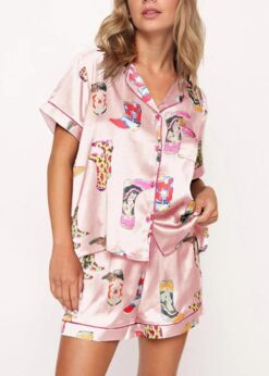 Western Cowgirl Style Pajama Set
