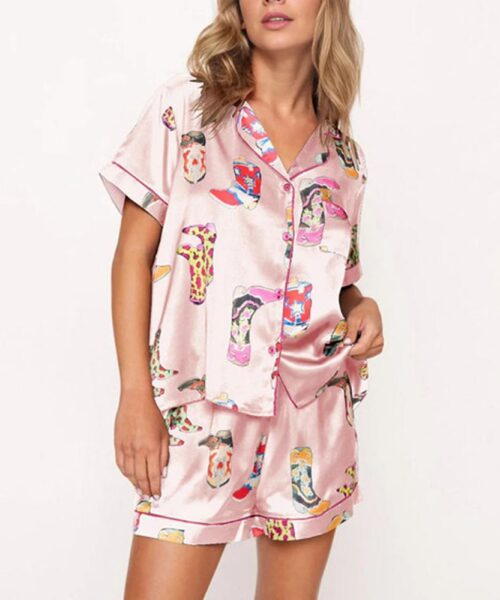 Western Cowgirl Style Pajama Set