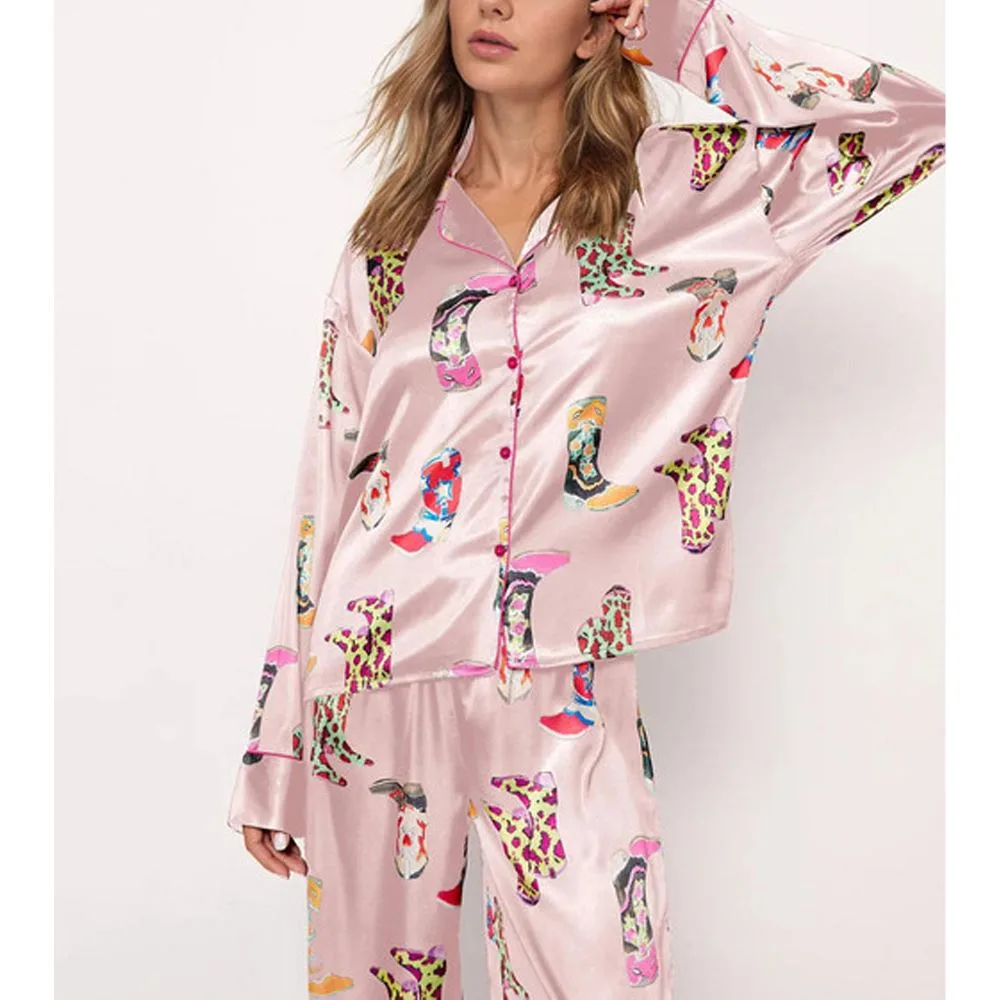 Western Cowgirl Style Pajama Set - Image 2