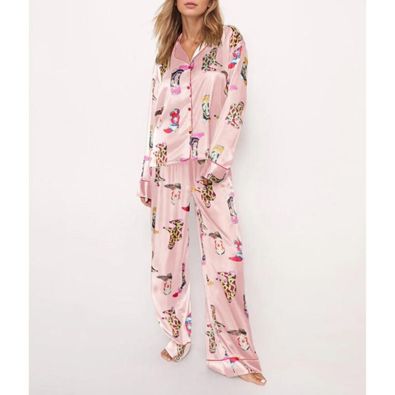 Western Cowgirl Style Pajama Set - Image 3