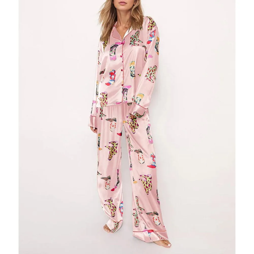Western Cowgirl Style Pajama Set - Image 3
