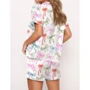 Whimsical Bows Satin Pajama Set For Women