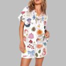 Whimsical Hand Drawn Love Print Pajama Set
