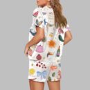 Whimsical Hand Drawn Love Print Pajama Set