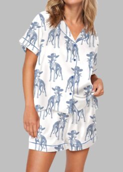 Whippet Vintage Pajama Set For Women