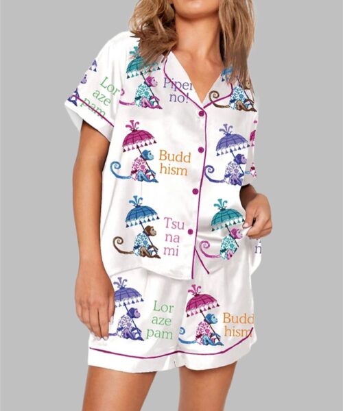 White Lotus Pajama Set