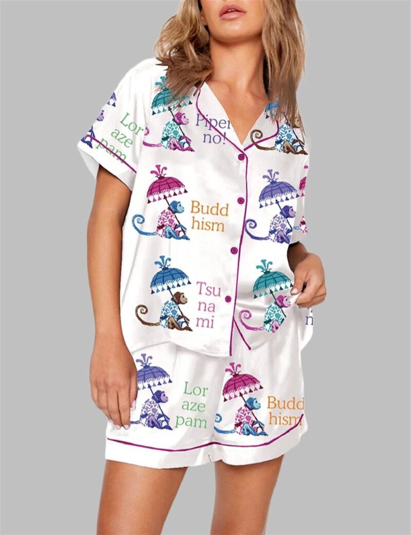 White Lotus Pajama Set