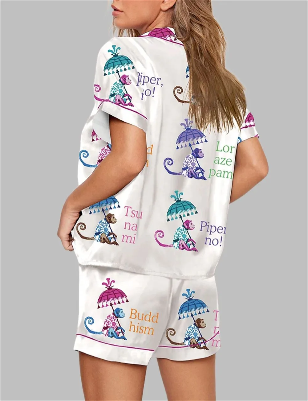 White Lotus Pajama Set - Image 2
