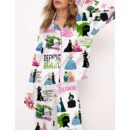 Wicked Elphaba And Glinda Satin Pajama Set For Women