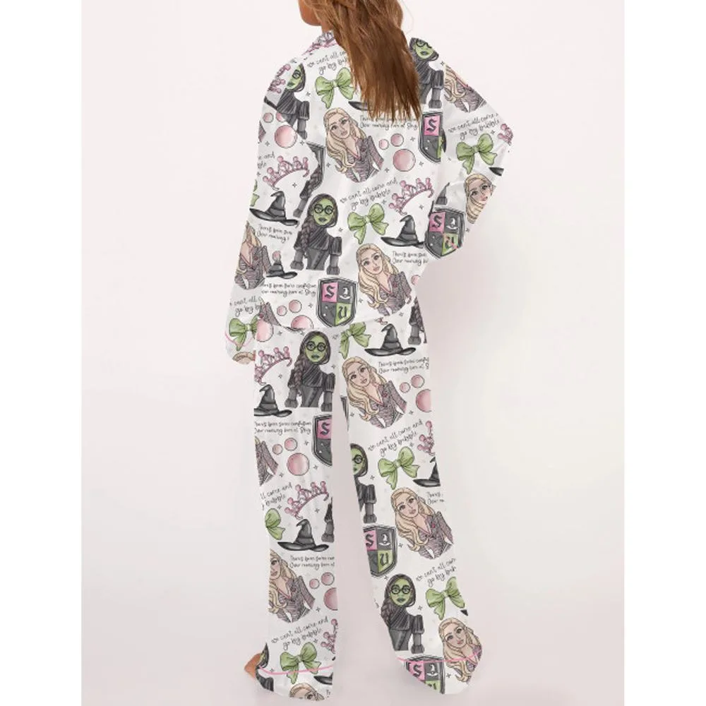 Wicked Fan Satin Pajama Set For Women - Image 3