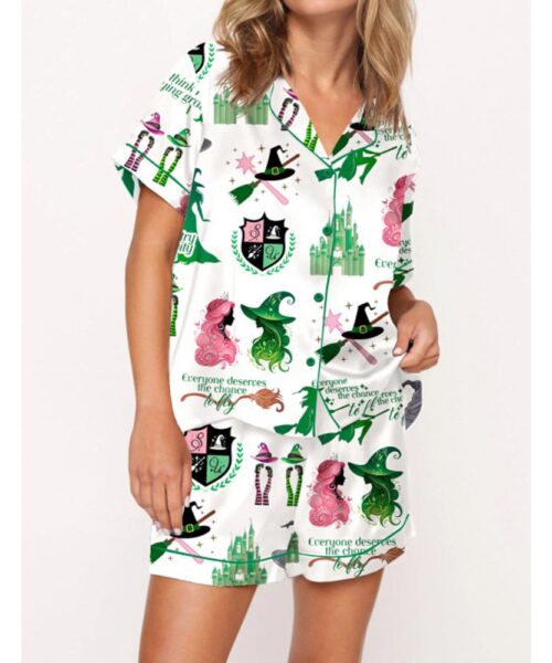 Wicked Musical Movie Satin Pajama Set For Women