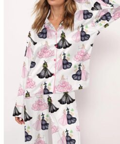 Wicked Print Satin Pajama Set