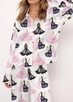 Wicked Print Satin Pajama Set